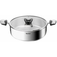 Сотейник Tefal Emotion+, з кришкою, 24см, нержавіюча сталь, бакеліт Сотейник Tefal Emotion+, з кришкою, 24см, нержавіюча сталь, бакеліт