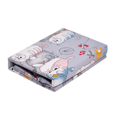 КПБ 1,5сп ARDESTO Gloria, підковдра 160х220см, простирадло 160х220см, наволочки (2) 50х70см, 100% бавовна, сатин, веселі котики, смужка КПБ 1,5сп ARDESTO Gloria, підковдра 160х220см, простирадло 160х220см, наволочки (2) 50х70см, 100% бавовна, сатин, веселі котики, смужка