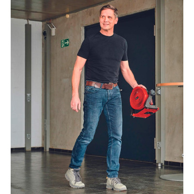 Вентилятор аккумуляторный Einhell GE-CF 18/2200 Li, 18В, PXC 180мм, 1200-2200об/мин, 1.2кг, без АКБ и ЗП Вентилятор аккумуляторный Einhell GE-CF 18/2200 Li, 18В, PXC 180мм, 1200-2200об/мин, 1.2кг, без АКБ и ЗП