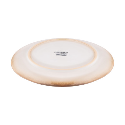 ARDESTO Тарілка десертна Umbria, 19см, кераміка, бежевий