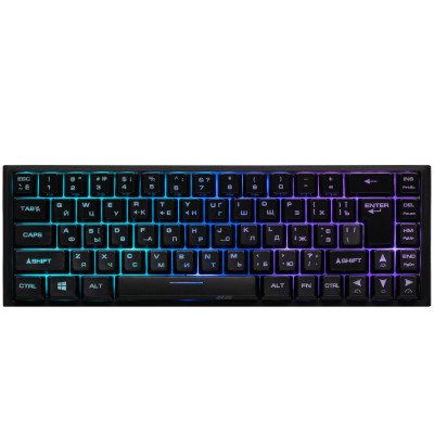 Клавиатура мембранная 2E GAMING KG350 68key, USB-A, EN/UA/RU, RGB, черный