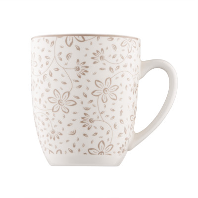 Набір чашок ARDESTO Ravenna, 4шт., 360мл, порцеляна, біло-бежевий