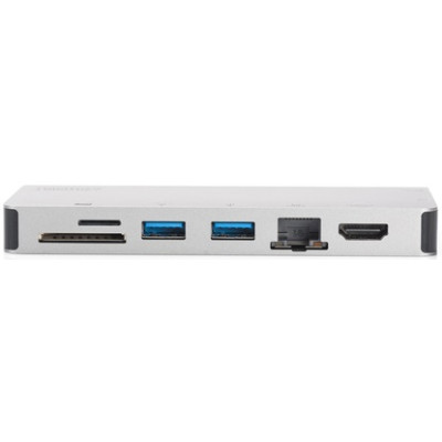 Digitus Хаб USB-C > HDMI/VGA/2xUSB-A/USB-C/SD/MicroSD/RJ54