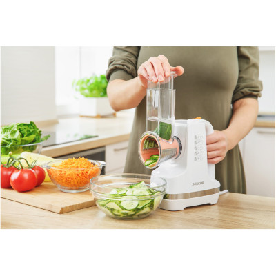 Мультирізка Sencor стаціонарна, 150Вт, 5 насадок, білий Мультирізка Sencor стаціонарна, 150Вт, 5 насадок, білий