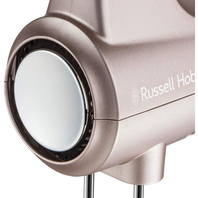 Миксер Russell Hobbs ручной Smoky Quartz, 350Вт, насадки-4, турборежим, серебристый (25892-56)