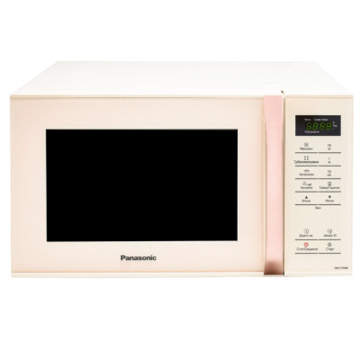 Мікрохвильова піч Panasonic, 25л, сенсор.керув., 800Вт, РК дисплей, молочний