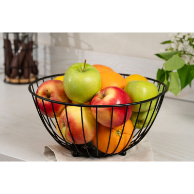 Кошик фруктівниця Ardesto Midori 28х28х13см, метал, чорний Кошик фруктівниця Ardesto Midori 28х28х13см, метал, чорний