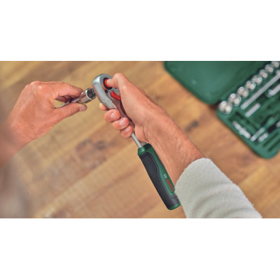 Ключ-трещотка Bosch, 1/2", 72 зубца