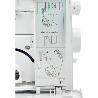 Оверлок MINERVA  SmartLock 350, 91Вт, 13 оп., (4, 3, 2-х ниткові шви), білий