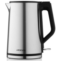 Електрочайник ARDESTO Steel Collection 1.5л, подвійні стінки, сріблястий Електрочайник ARDESTO Steel Collection 1.5л, подвійні стінки, сріблястий