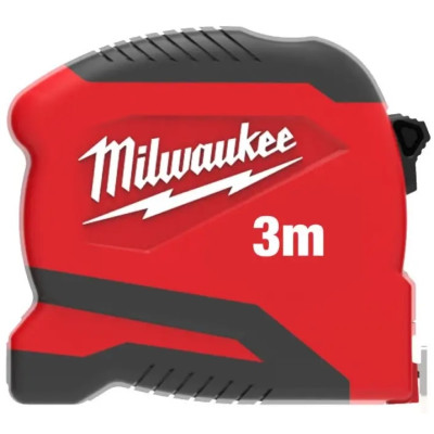 Рулетка Milwaukee Pro Compact, 3мх19мм з фіксатором змотування, АБС-пластик