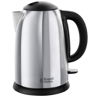 Електрочайник Russell Hobbs Victory, 1.7л, метал, сріблясто-чорний
