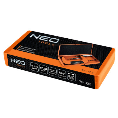 Neo Tools Мікрометр з верн'єром 75-100 мм, ±0.01 мм/м