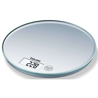 Beurer Весы кухонные, 5кг, 2хCR2032 в комплекте, стекло, серый Beurer Весы кухонные, 5кг, 2хCR2032 в комплекте, стекло, серый