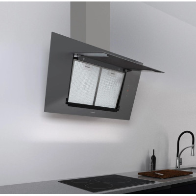 Витяжка похила Cata, 80см, 1350м.куб/год, Thalassa 800 xggr, сірий