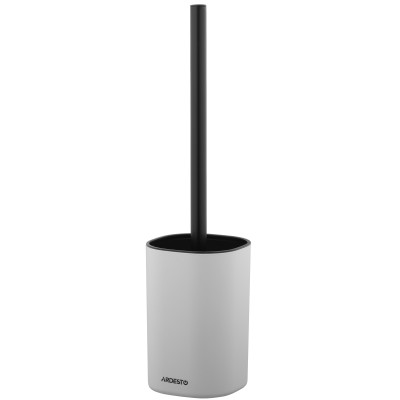 Набір щітка для унітазу з підставкою ARDESTO Vigor 9.9x15/39см, поліпропілен, нержавіюча сталь, сірий