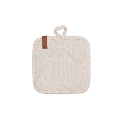 Прихватка ARDESTO Oliver, 20х20см, 100% бавовна, нап-ч: ватин, бежевий