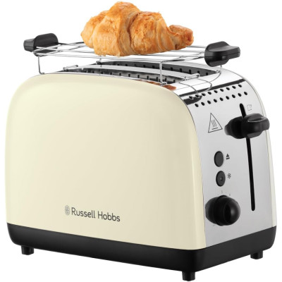 Тостер Russell Hobbs Colours Plus 1600Вт, підігрів, розморожування, метал., бежевий