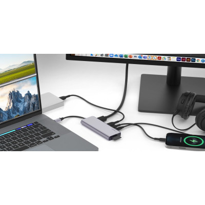 Хаб Belkin USB-C 7в1 HDMI/VGA/2хUSB-A/USB-C/SD/microSD/jack3.5 Хаб Belkin USB-C 7в1 HDMI/VGA/2хUSB-A/USB-C/SD/microSD/jack3.5
