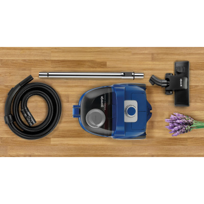 Пилосос Gorenje контейнерний, 800Вт, конт пил -2.2л, HEPA, телескоп трубка, синій