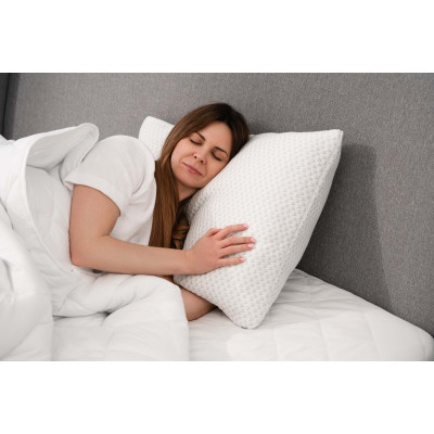 Подушка ортопедична ARDESTO Sleepwell, 40х60см, прямокутна, піна меморі, білий