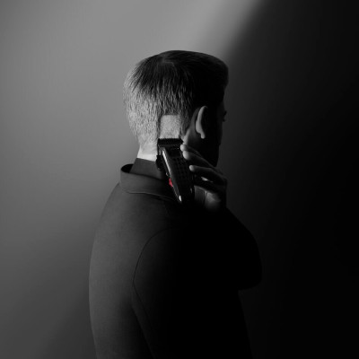 Машинка для стрижки Rowenta Karl Lagerfeld Perfect Line, мережа+акум., роторний мотор, насадок-6, сталь, чорний