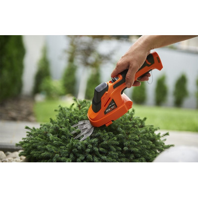 Ножиці для трави акумуляторні SEQUOIA SBC7213 7.2В + насадка кущоріз 12см крок різу 8мм 1x1.3А·год ЗП 0.7кг