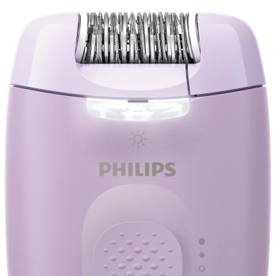 Епілятор Philips Series 2000 дисковий, від мережі, сух., насадок-3, з підсвіткою, фіолетовий Епілятор Philips Series 2000 дисковий, від мережі, сух., насадок-3, з підсвіткою, фіолетовий