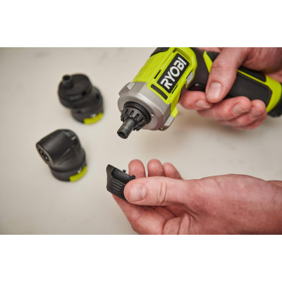 Ryobi Викрутка акумуляторна USB Lithium RSD4-120TA2 4В 1х2А·год 5Нм 200об·хв 2 насадки 10 біт 0.31кг кейс