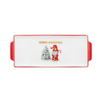 ARDESTO Блюдо Gnomes, 30х12см, порцеляна, прямокутна ARDESTO Блюдо Gnomes, 30х12см, порцеляна, прямокутна