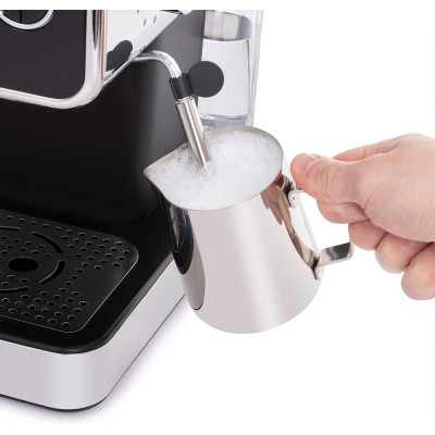 Кофеварка Russell Hobbs рожковая Distinctions 1.1л, молотая + чалды, черно-серебристый