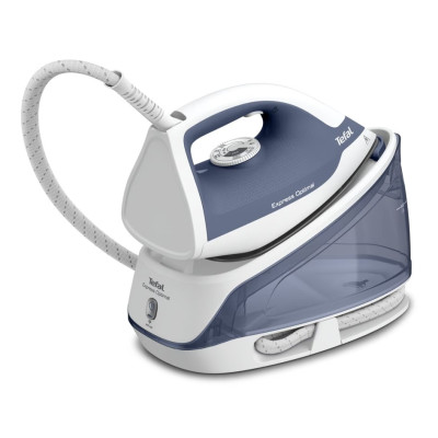 Праска-парогенератор Tefal Optimal, 2200Вт, 1200мл, паровий удар -190гр, постійна пара - 110гр, керам. підошва, біло-синій Праска-парогенератор Tefal Optimal, 2200Вт, 1200мл, паровий удар -190гр, постійна пара - 110гр, керам. підошва, біло-синій