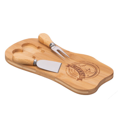 ARDESTO Набір для подачі сиру Midori, 28х14х2см, бамбук, метал ARDESTO Набір для подачі сиру Midori, 28х14х2см, бамбук, метал