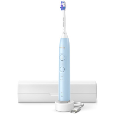 Щітка зубна електр. Philips, Sonicare 6100 Series, 62т. колив/хв, насадок-1, футляр, блакитний