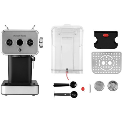 Russell Hobbs Кофеварка рожковая 26452-56 Distinctions, металл