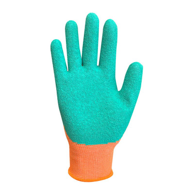 Neo Tools Рукавички робочі дитячі, латексне покриття, поліестер, дихаюча верхня частина, малюнок, р.5, помаранчевий Neo Tools Рукавички робочі дитячі, латексне покриття, поліестер, дихаюча верхня частина, малюнок, р.5, помаранчевий