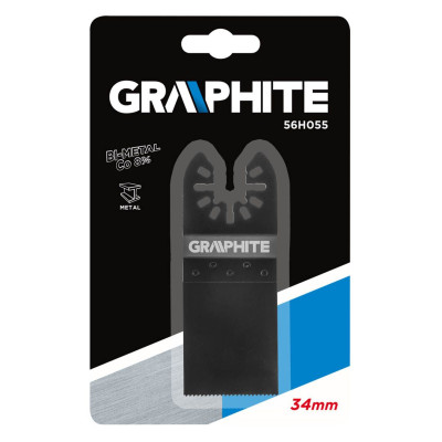 Graphite Полотно пиляльне занурювальне по металу, для багатофункц. інструменту, 34мм