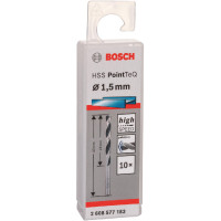 Свердло по металу Bosch Professional HSS-PointTeQ, 1.5х18х40мм, 10шт