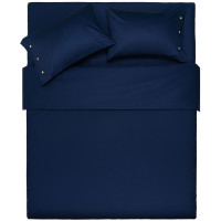 Простирадло ARDESTO Mix&Match, 180х240см, 100% бавовна, сатин, синій