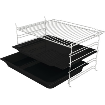 Духова шафа Gorenje електрична, 77л, A, пара, дисплей, макс.темпер.-300, чорний