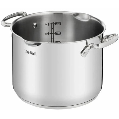 Каструля Tefal Duetto+, з кришкою, 6л, нержавіюча сталь Каструля Tefal Duetto+, з кришкою, 6л, нержавіюча сталь
