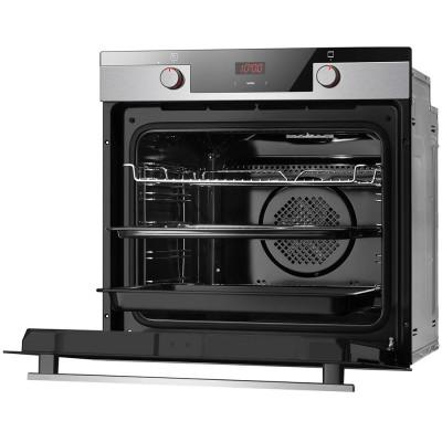 Духовка электр. Hansa, 60см, 77л, A,  гриль, емаль легкого очищення, диспл., нержавіюча сталь Духовка электр. Hansa, 60см, 77л, A,  гриль, емаль легкого очищення, диспл., нержавіюча сталь