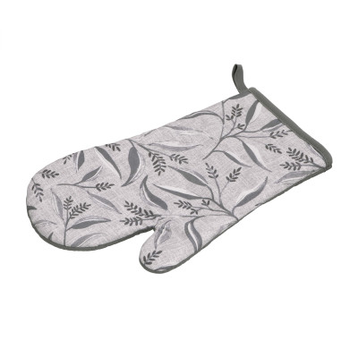 Рукавичка ARDESTO Grey leaves 18х30см, 100% поліестер (верх), 100% бавовна (низ), cірий
