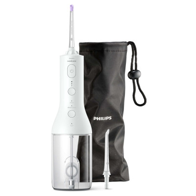 Іригатор Philips портативний Sonicare Cordless Power Flosser 3000, чаша 250 мл, чохол, 2 насадки , білий