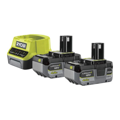 Набір акумулятора та зарядного пристрою Ryobi ONE+ RC18120-242X 18В 1х2А·год 1х4А·год ЗП 2А