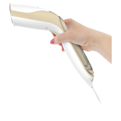 Відпарювач Sencor компактний, 1000Вт, 75мл, постійна пара - 20гр, алюмінієва підошва, білий/бежевий Відпарювач Sencor компактний, 1000Вт, 75мл, постійна пара - 20гр, алюмінієва підошва, білий/бежевий