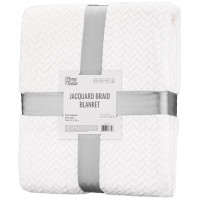 Плед ARDESTO Jacquard Braid 160х200см, 100% поліестер, айворі