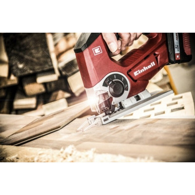 Лобзик Einhell TC-JS 18LI-Solo аккумуляторный PXC 18В 2700об/мин ход 20мм 1.63кг без АКБ и ЗУ (4321209)