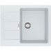 Мийка кухонна Franke Sirius, тектонайт, прямокутник, з крилом, 620х500х200мм, чаша - 1, накладна, S2D 611-62, білий