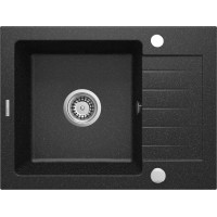 Мийка кухонна Deante Zorba, граніт, прямокутник, з крилом, 580х440х164мм, чаша - 1, накладна, графіт Мийка кухонна Deante Zorba, граніт, прямокутник, з крилом, 580х440х164мм, чаша - 1, накладна, графіт